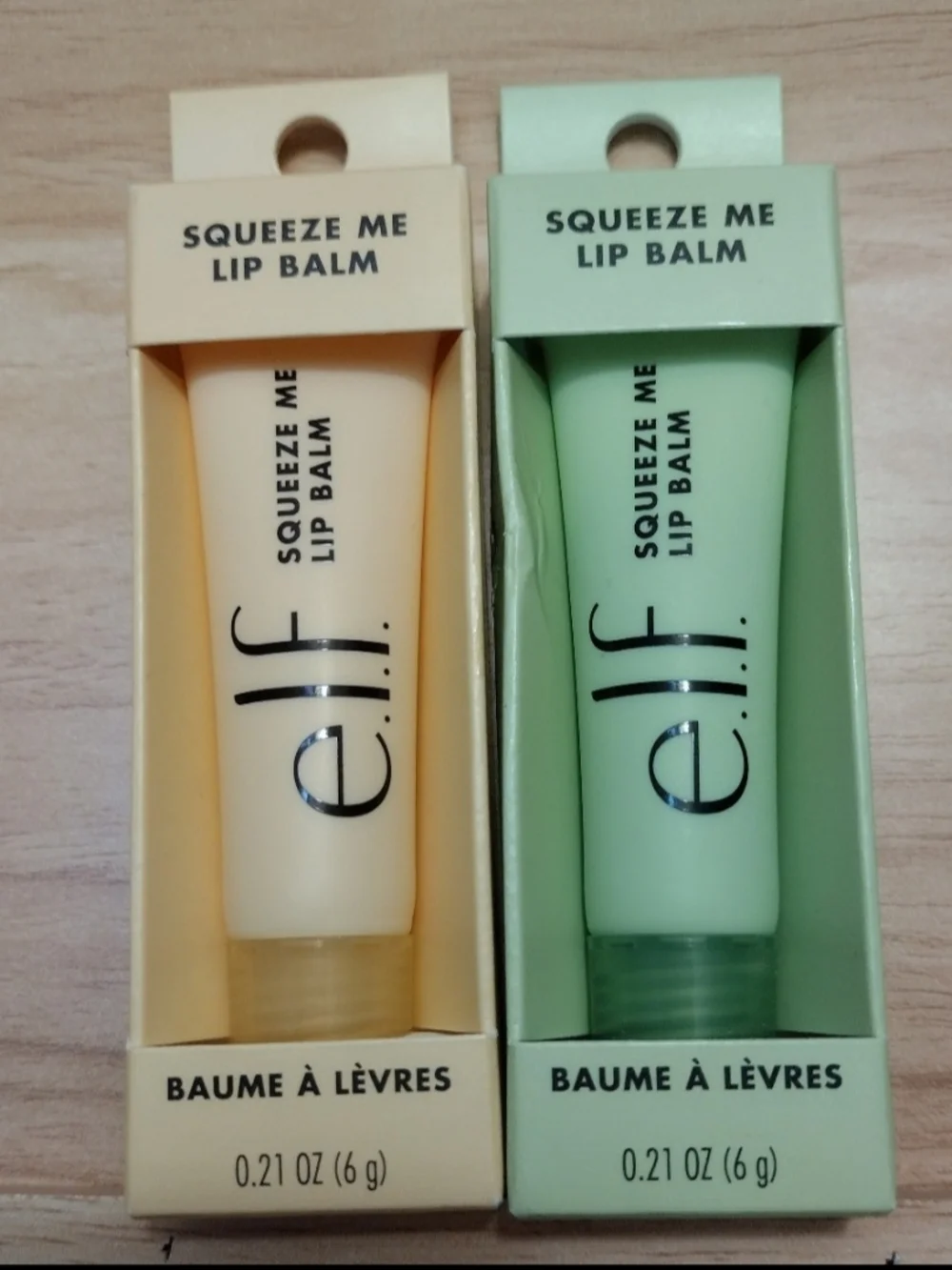 e.l.f. Squeeze Me Lip Balm duo Vanilla/Honeydew (New)